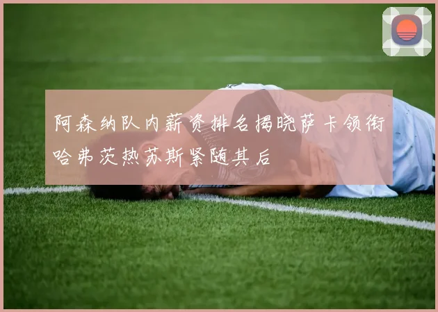 阿森纳队内薪资排名揭晓萨卡领衔哈弗茨热苏斯紧随其后